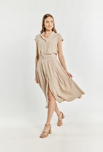 Sukienka damska z paskiem