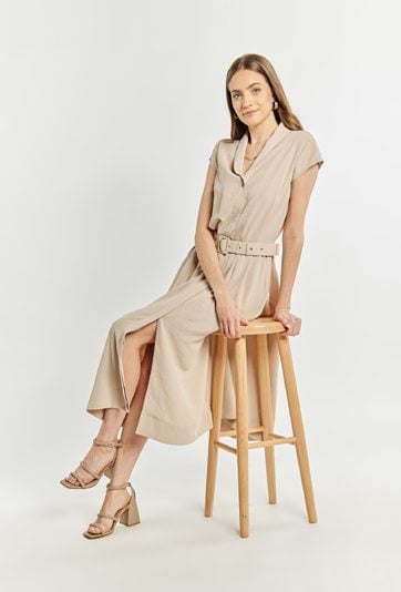 Sukienka damska z paskiem