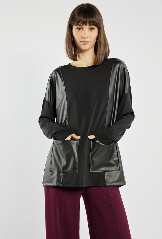 Bluzka z kieszeniami