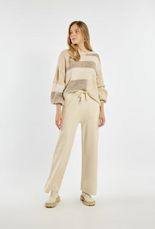 Luźne spodnie z wiązaniem