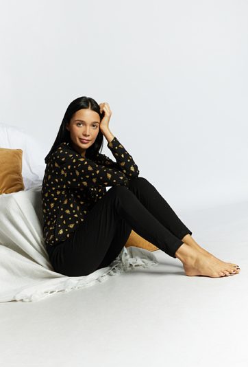 Dół od piżamy z kieszonką z tyłu