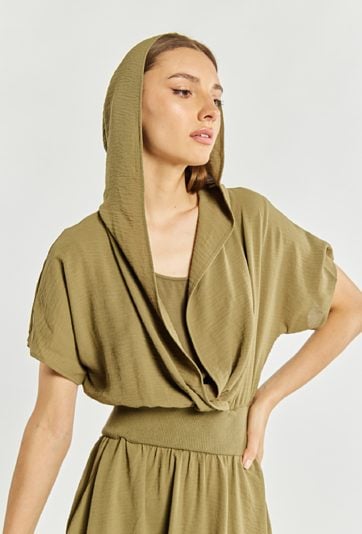 Sukienka damska z kapturem