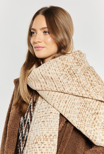 Szalik damski z dodatkiem bawełny