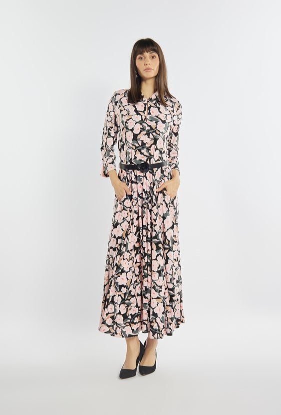 Kwiatowa sukienka maxi