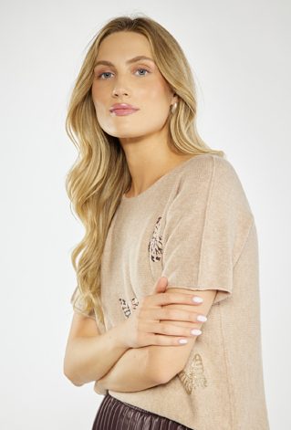 Sweter z krótkim rękawem