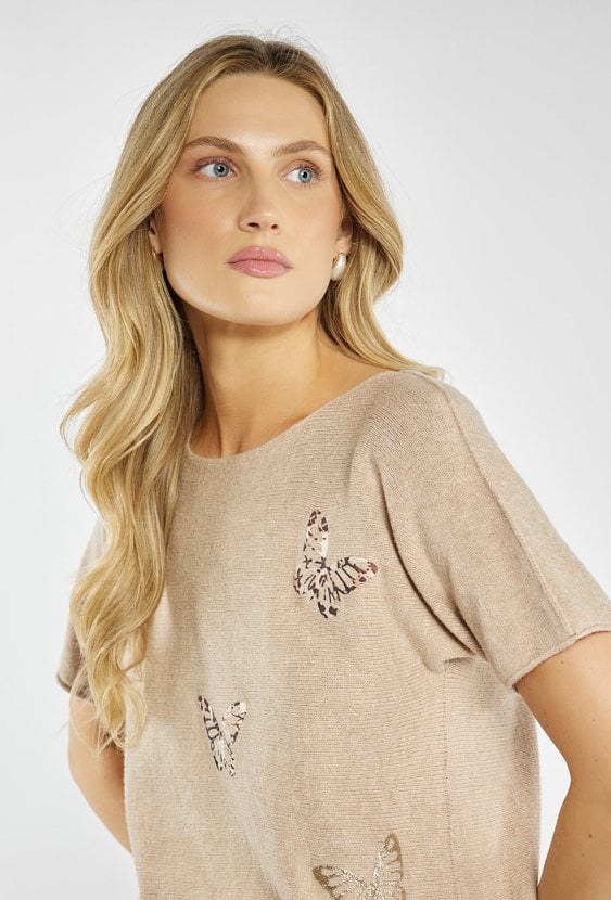 Sweter z krótkim rękawem