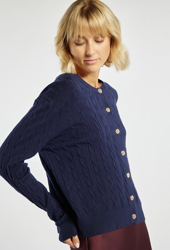 Rozpinany sweter z wiskozą