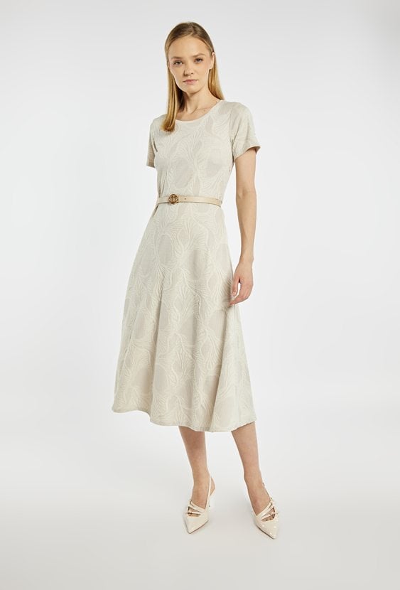 Sukienka midi z paskiem