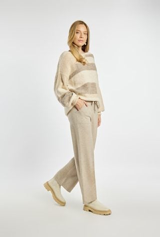 Luźne spodnie z wiązaniem