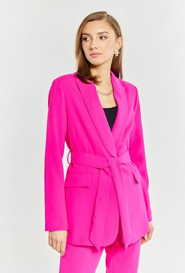 Marynarka damska z wiązaniem