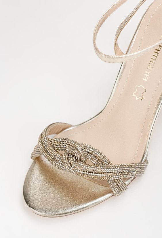 Złote sandały PARENA