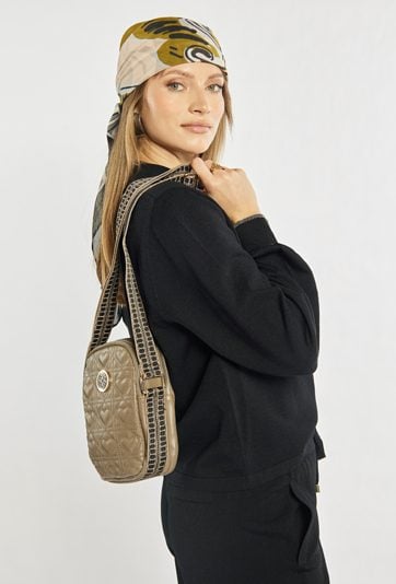 Torebka dwukomorowa na telefon