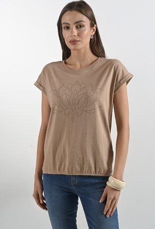 Bawełniany t-shirt z gumką