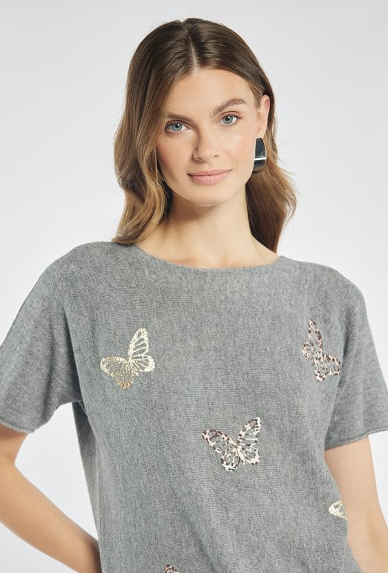 Sweter z krótkim rękawem