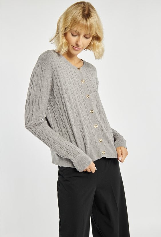 Rozpinany sweter z wiskozą