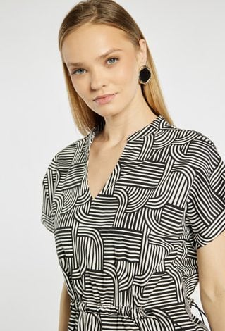 Sukienka midi z wzorem