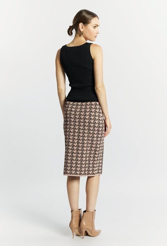 Ołówkowa spódnica z logo