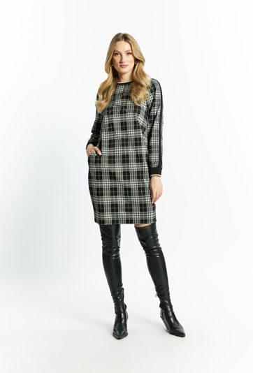 Sukienka damska w kratę