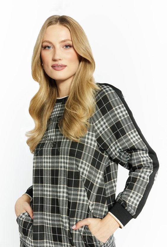 Sukienka damska w kratę