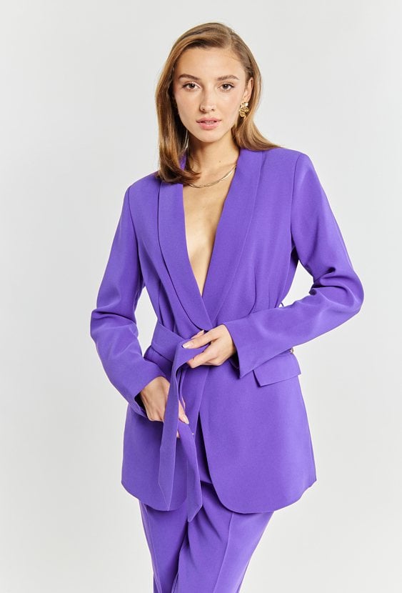 Marynarka damska z wiązaniem