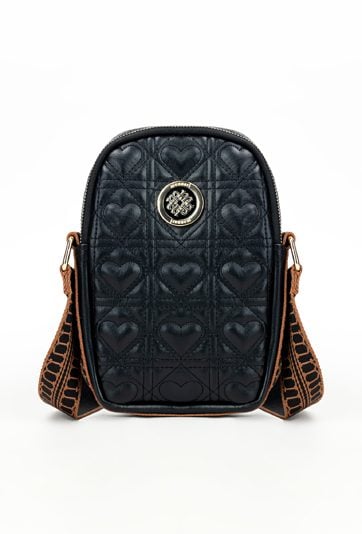 Torebka dwukomorowa na telefon