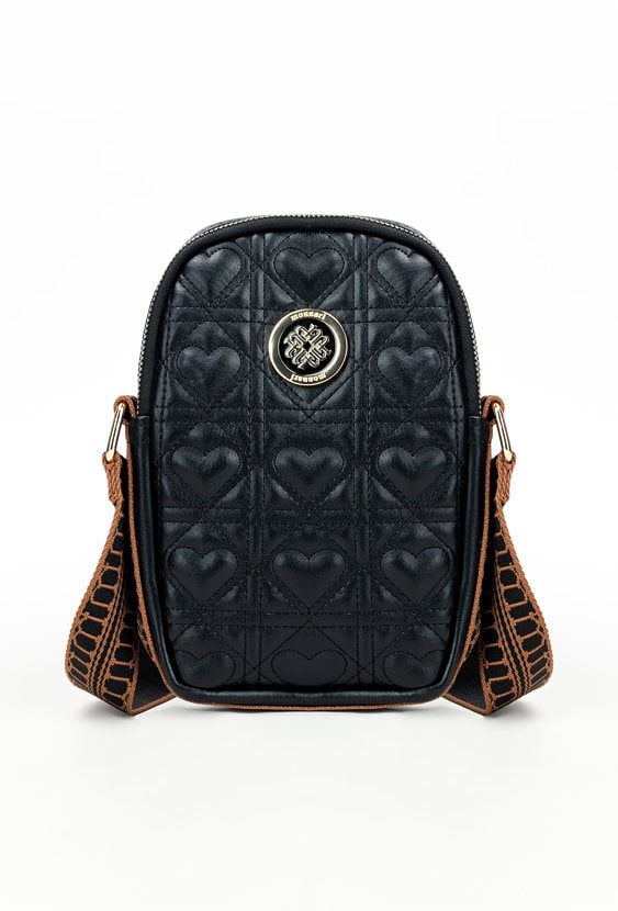 Torebka dwukomorowa na telefon