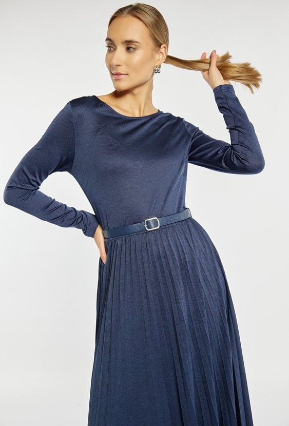 Sukienka damska z paskiem