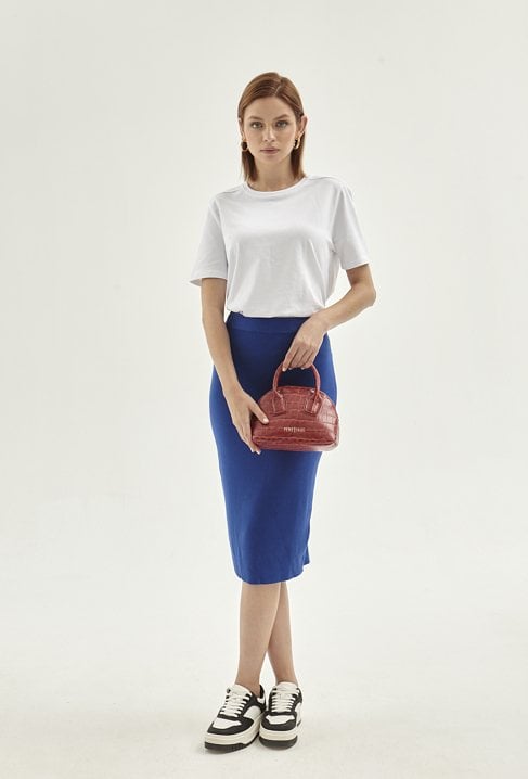 Ołówkowa spódnica z mięciutkiej wiskozy