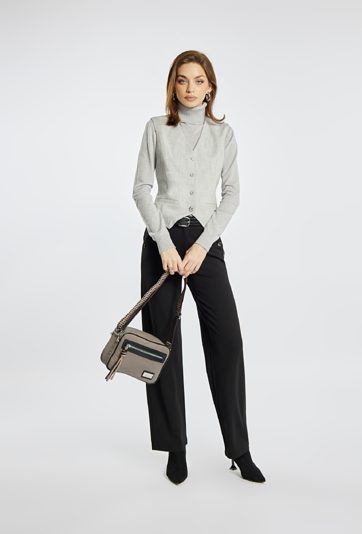 Dwukomorowa torebka damska