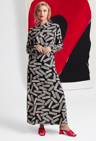 Wiskozowa koszula w ciekawy wzór