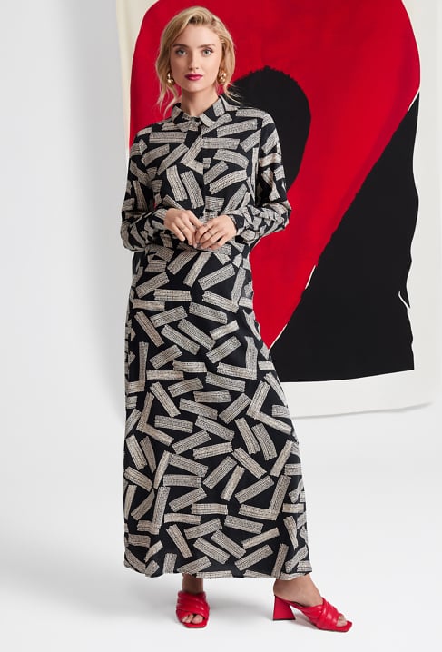 Wiskozowa koszula w ciekawy wzór