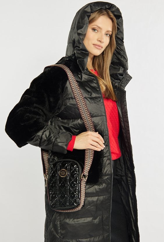 Torebka dwukomorowa na telefon