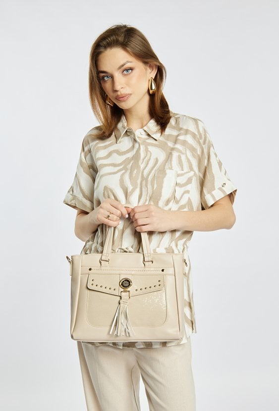 Dwukomorowa damska torba