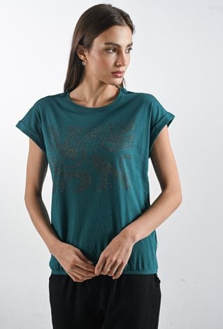 Bawełniany t-shirt z gumką