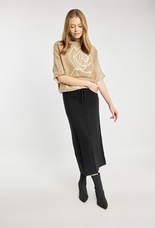 Sweter damski z różą