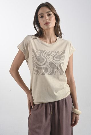 Bawełniany t-shirt z gumką