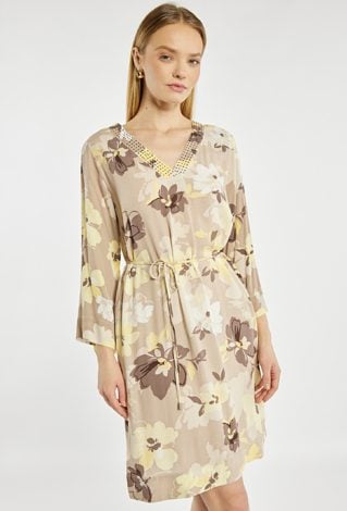 Sukienka midi z wzorem