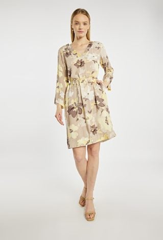 Sukienka midi z wzorem