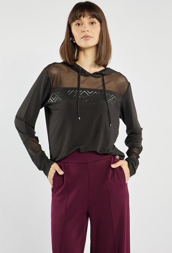 Bluzka damska z kapturem