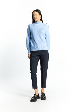 Połyskujący sweter damski