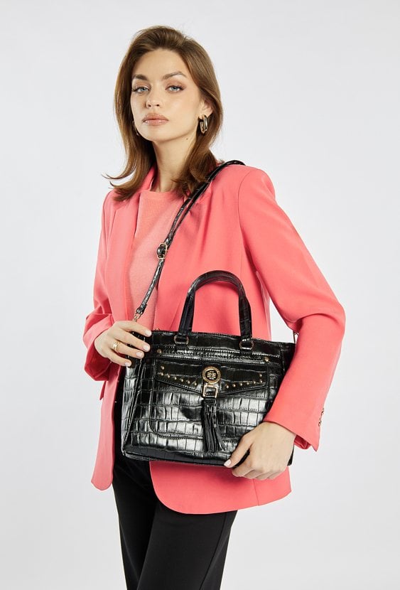 Dwukomorowa damska torba