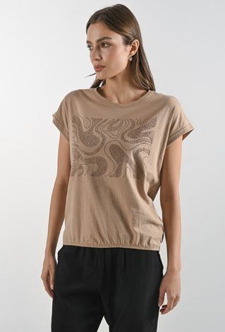 Bawełniany t-shirt z gumką