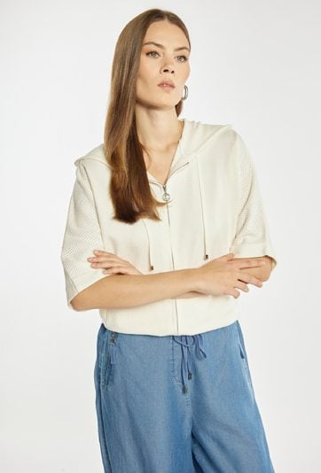 Sweter damski z kapturem