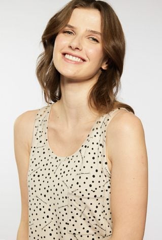 Góra od piżamy w groszki