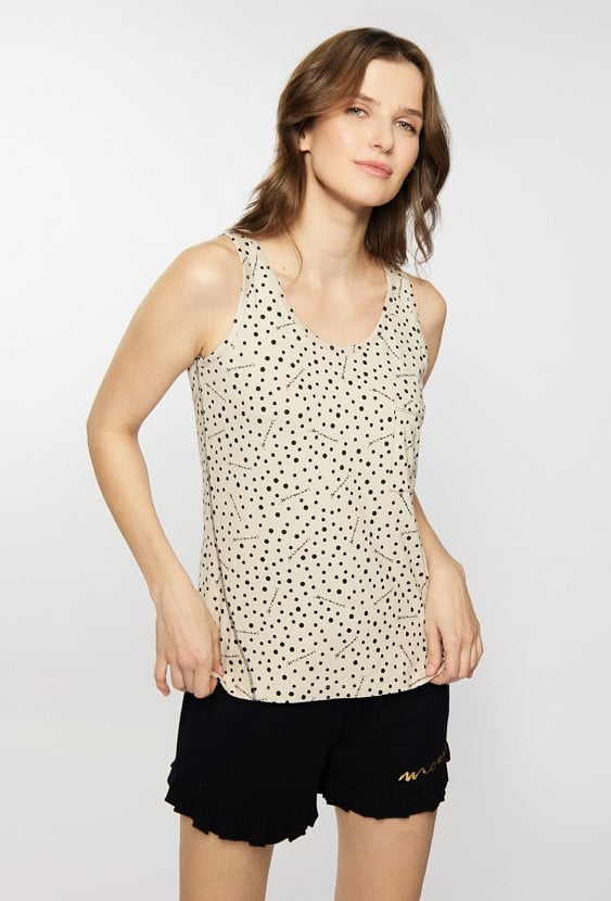 Góra od piżamy w groszki