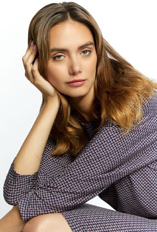 Sukienka damska z gumką w pasie