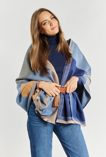 Kolorowy szalik damski