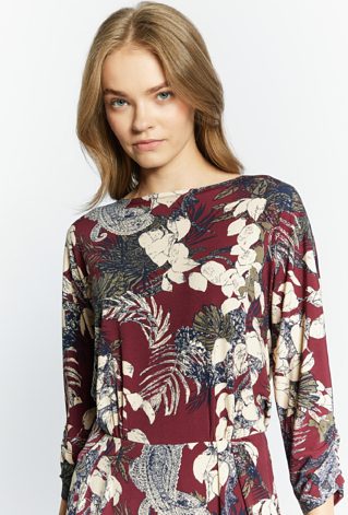 Sukienka damska z gumką w pasie