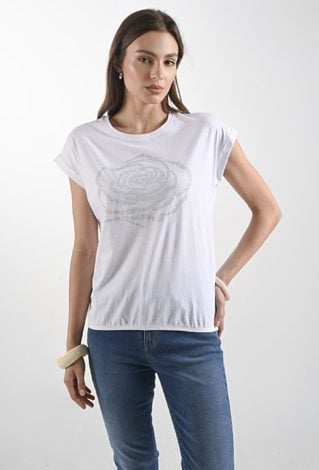 T-shirt damski z wzorem