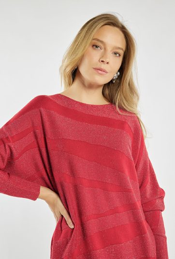 Sweter z delikatnym połyskiem